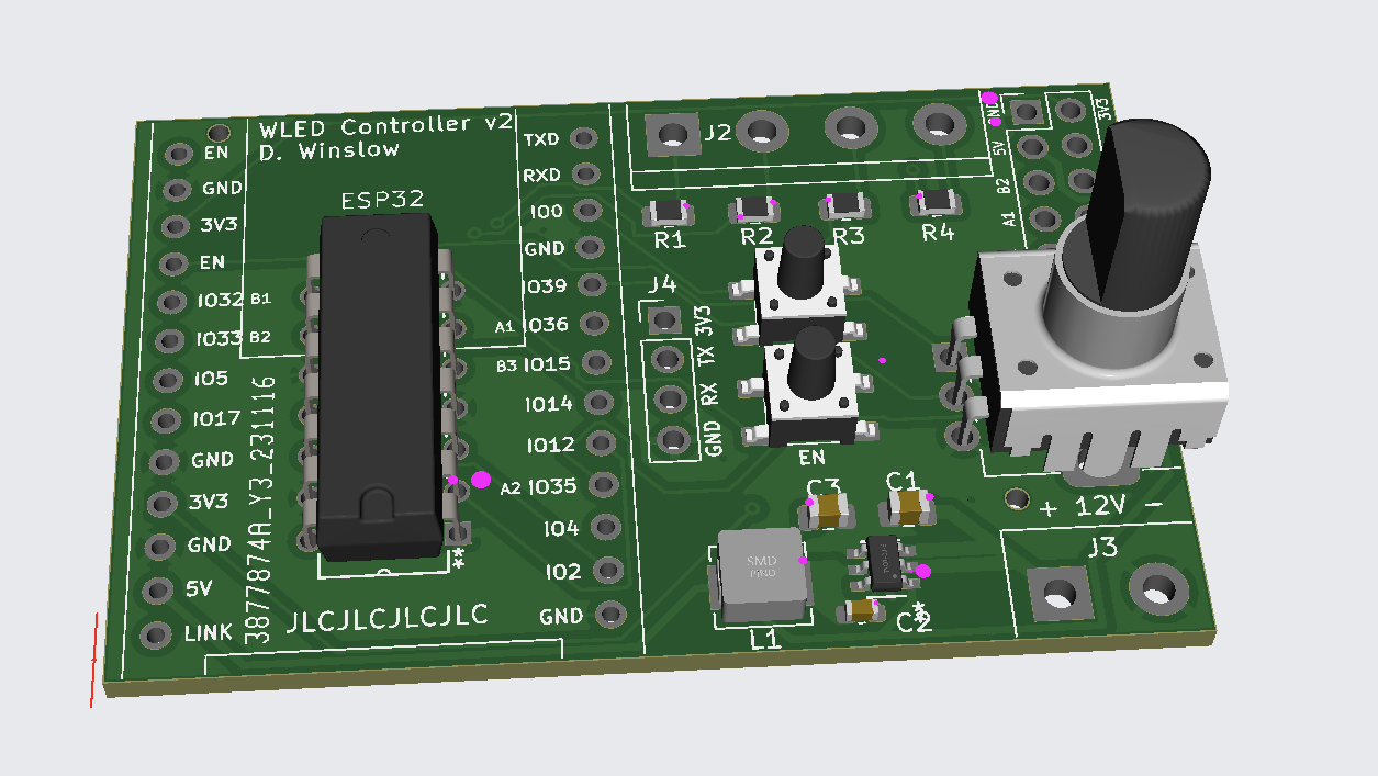 3D Render of V2 Board